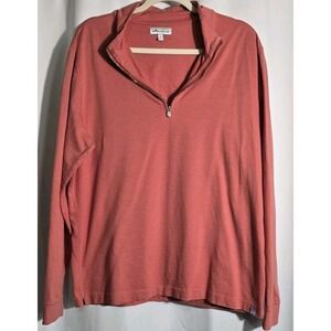 Peter Millar 1/4 Sweater Men's L Large Crown Comfort Interlock Quarter Zip